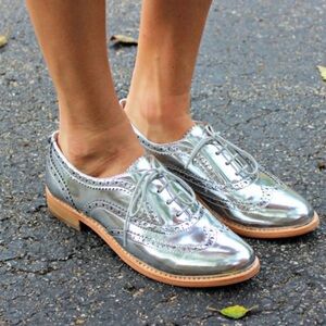 Sam Edelman Silver Oxford Women's Shoes